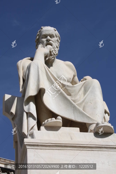 Socrates在Athens的雕像