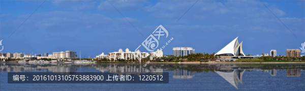 迪拜河全景