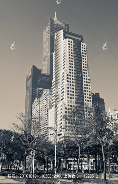城市的摩天大樓