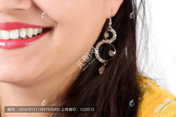 印度女孩的微笑