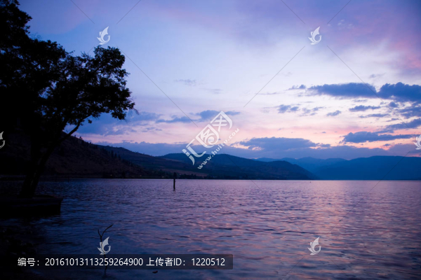 在奇蘭湖日落