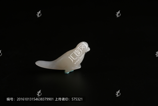 羊脂玉,元代羊脂玉喜鵲