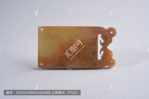 玉器,戰(zhàn)國玉龍頭腰帶