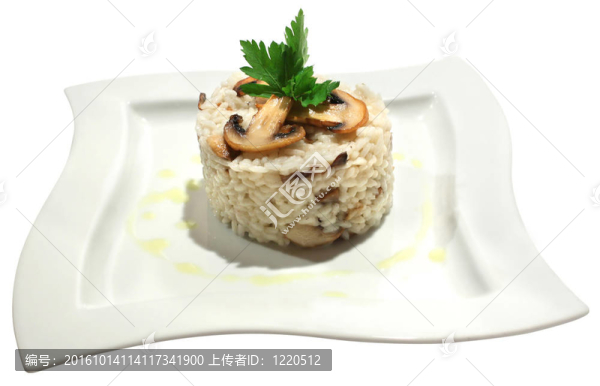 蘑菇和歐芹調(diào)味飯