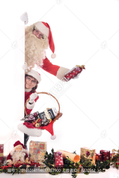 圣誕老人和圣誕節(jié)的女人