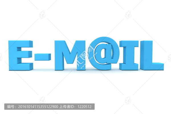 在電子郵件的藍色
