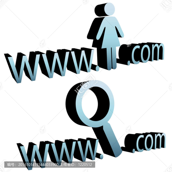 WWW的放大鏡搜索網(wǎng)絡(luò)女人網(wǎng)站標(biāo)志
