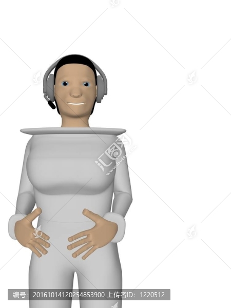 帶耳機的婦女會議