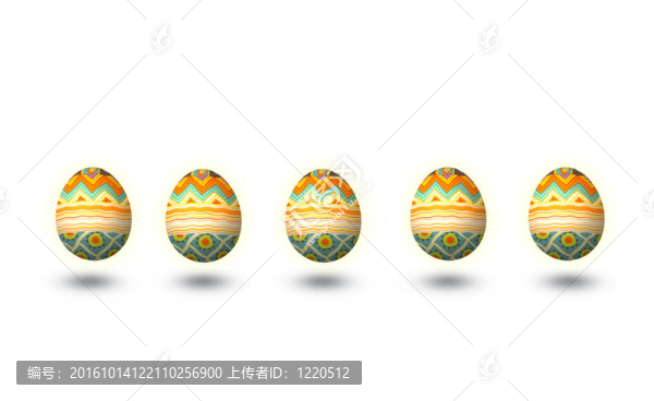 彩色復(fù)活節(jié)彩蛋孤立與數(shù)字工作白色