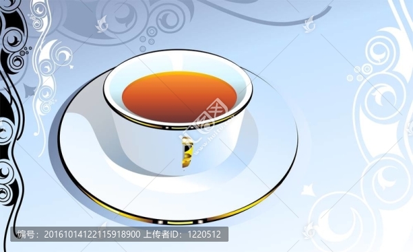 一杯帶碟的茶