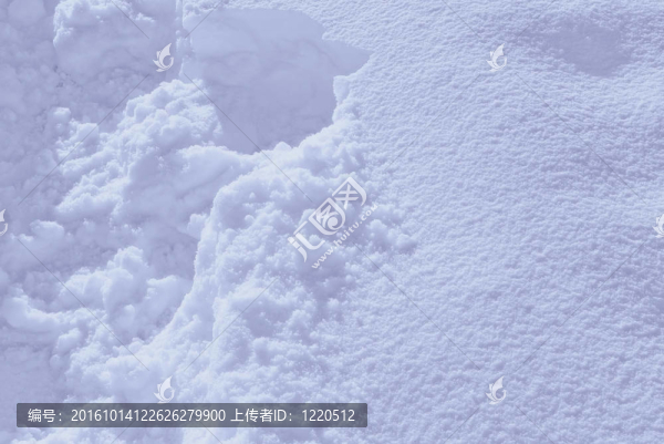 雪的特寫