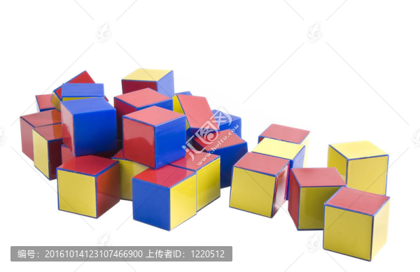 建筑用彩色木制玩具