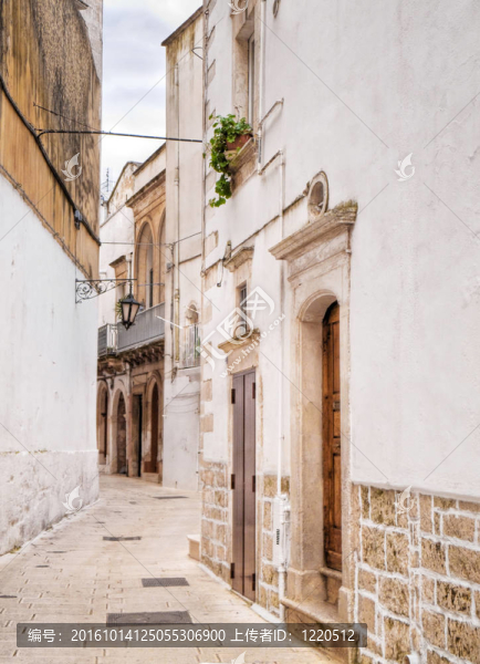 Martina,Franca的舊鎮(zhèn)古巷。Apulia。