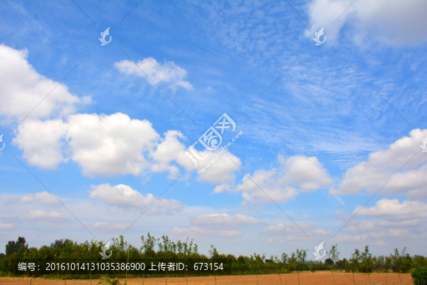 藍天白云