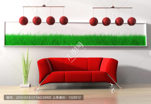 紅色的家具