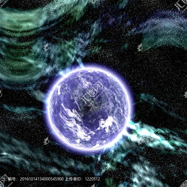 宇宙空間的星球