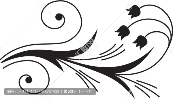 抽象花卉設(shè)計(jì)。