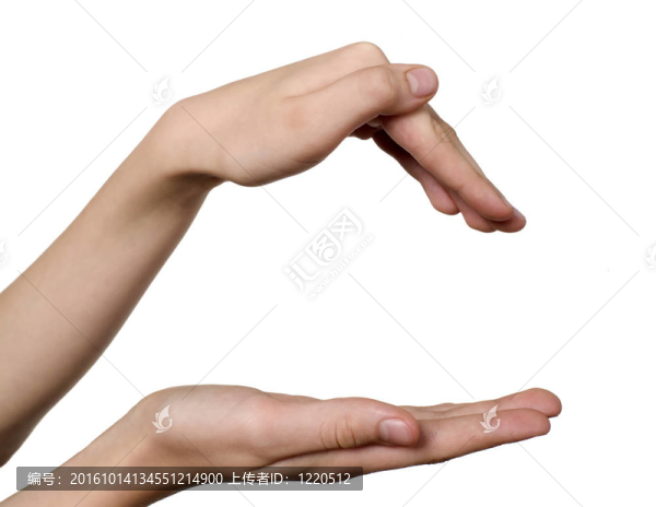 兩個孩子的手