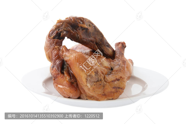 盤子上的中國烤鴨