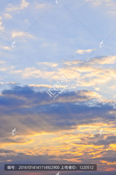 日落的天空
