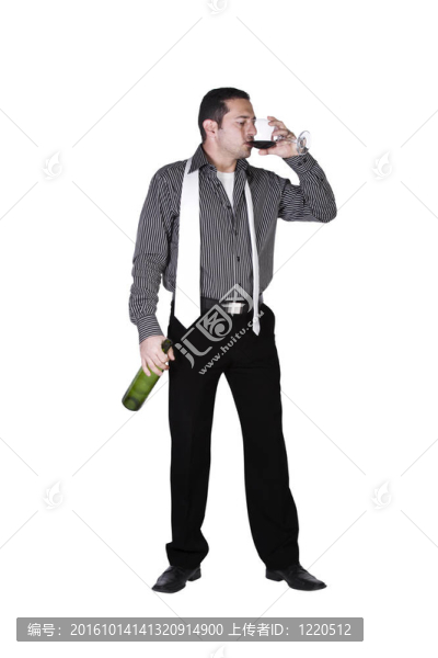 商人用一杯飲料慶祝