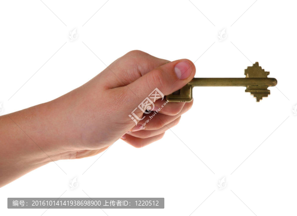 手上的鑰匙。