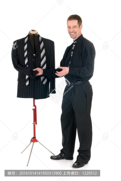 男人的服裝設(shè)計(jì)師模特；