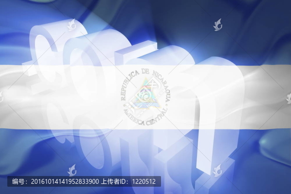 尼加拉瓜波浪WWW互聯(lián)網(wǎng)的旗幟