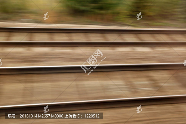 鐵路軌道高速模糊背景