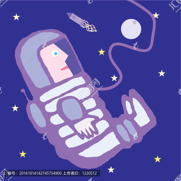 宇航員和太空船