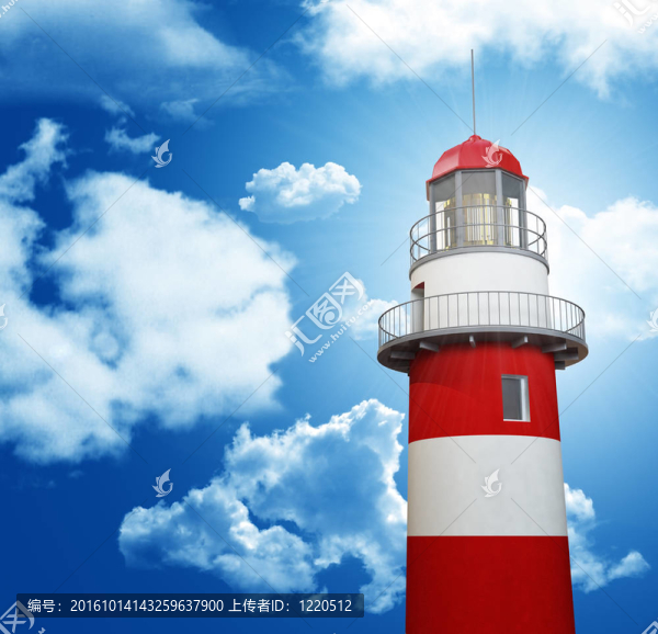 燈塔與藍(lán)天