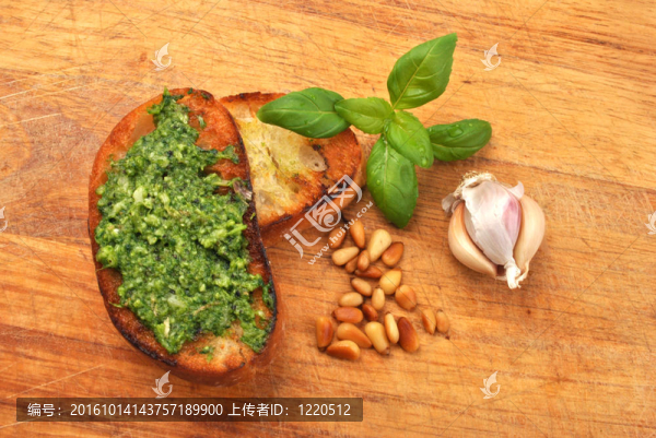 面包作為一種自制的新鮮香草點心