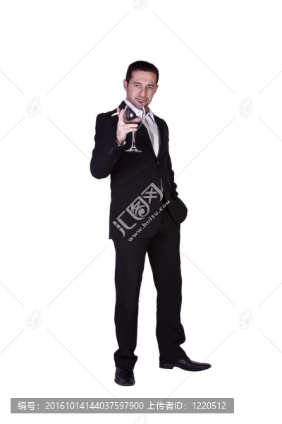 商人用一杯飲料和一支煙慶祝