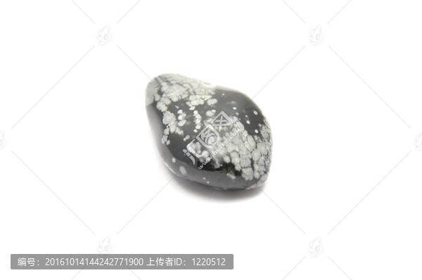 詳細和豐富多彩的雪花黑曜石圖像