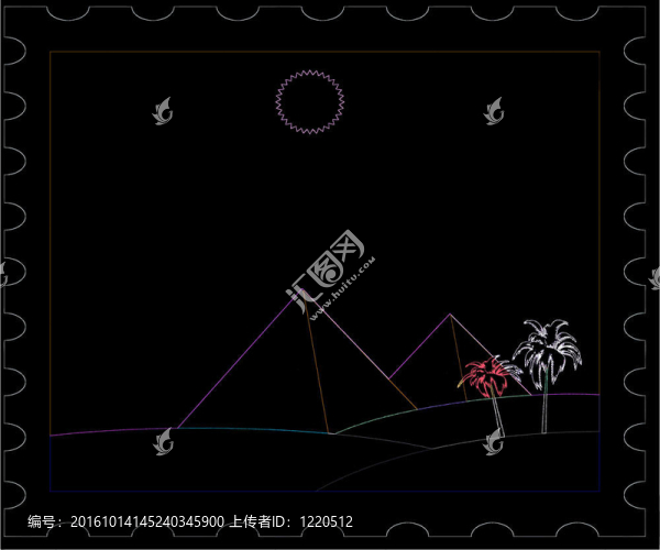 埃及圖章藝術(shù)電子郵件