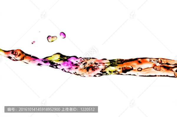 飛濺的水