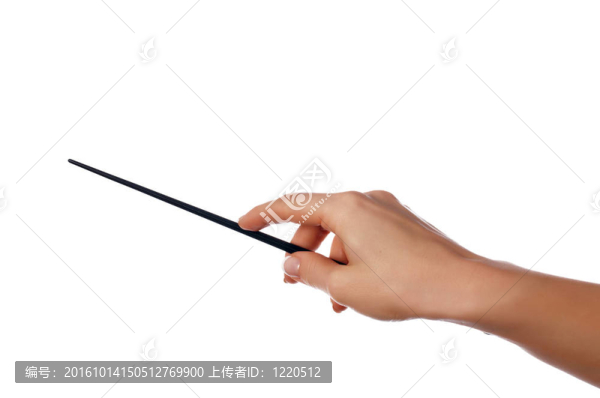 手拿著一個(gè)指針