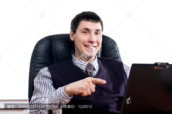 年輕的商人白人