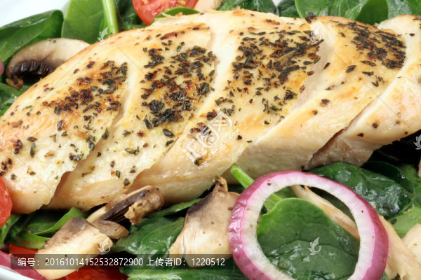雞胸肉色拉