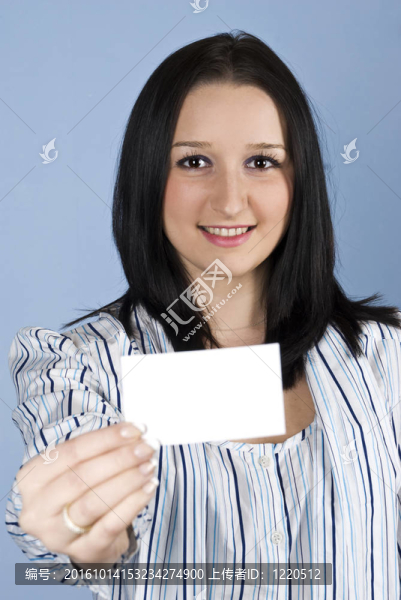 商業(yè)女性給名片