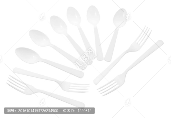 塑料勺和叉子
