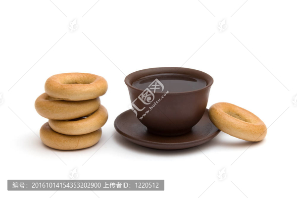 茶和甜甜圈杯