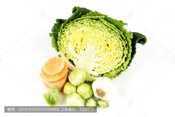 半白菜，有大蒜和芽