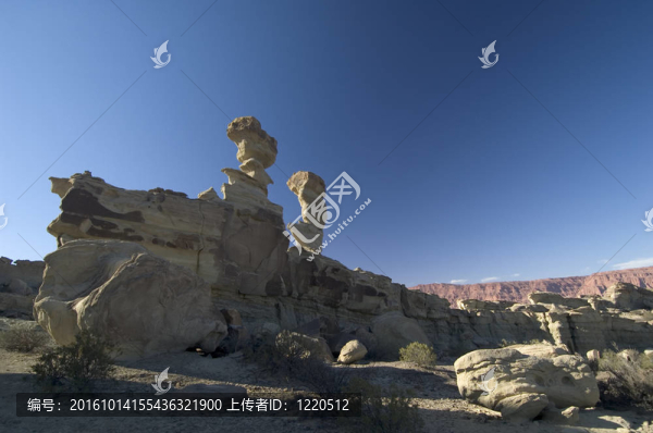 圣胡安Ischigualasto谷；阿根廷