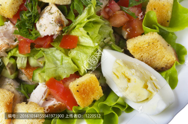 Fried,chicken,salad
