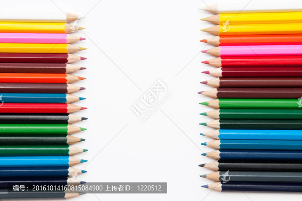 五顏六色的蠟筆