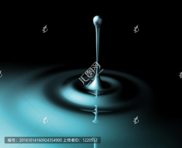 液體飛濺的漣漪