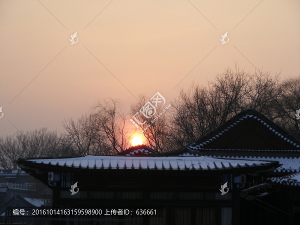 老北京日落