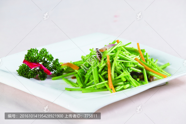 南肉炒茼蒿
