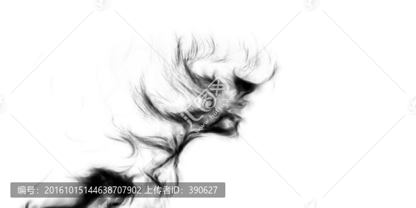 抽象的女人頭像,未分層